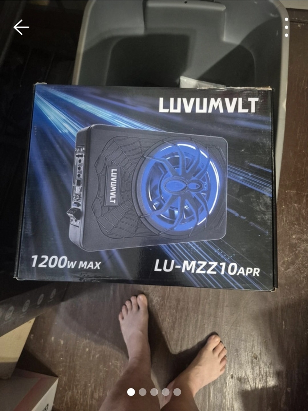 LU-MZZ10APR Portable Subwoofer Amplifier - Blue